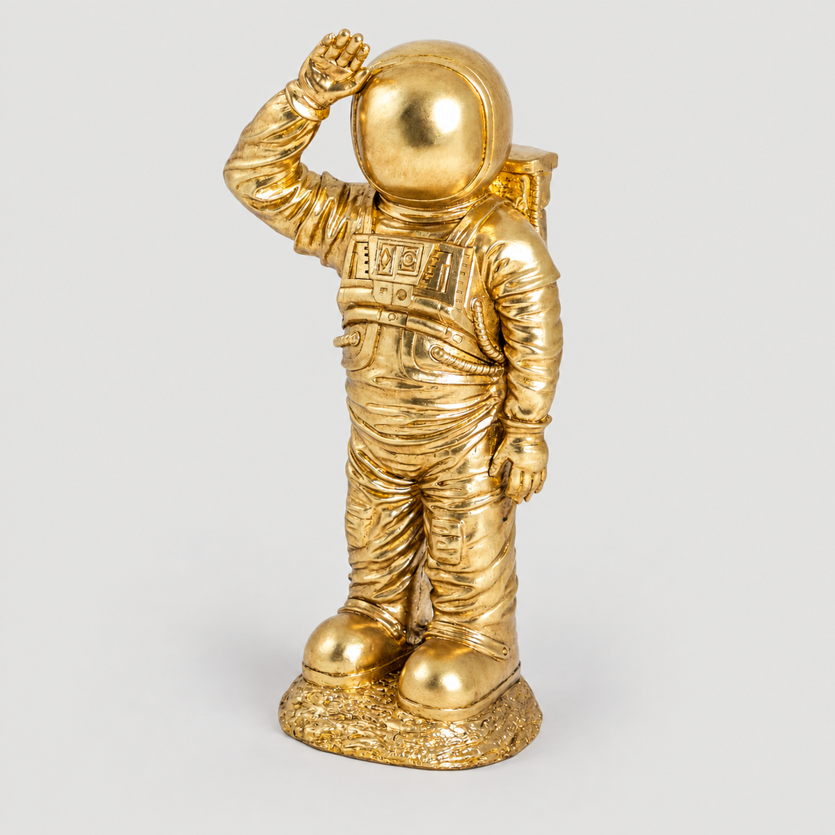 Gold Standing Astronaut Figure